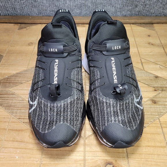 Nike Air Zoom Tempo NEXT% Flyease Mens 8.5  Black White CV1889-005 Running Shoes - Picture 3 of 13